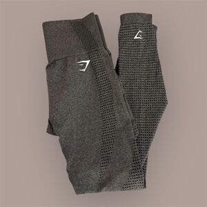 Gymshark Vital Seamless Leggings - Black Marl | Size Small